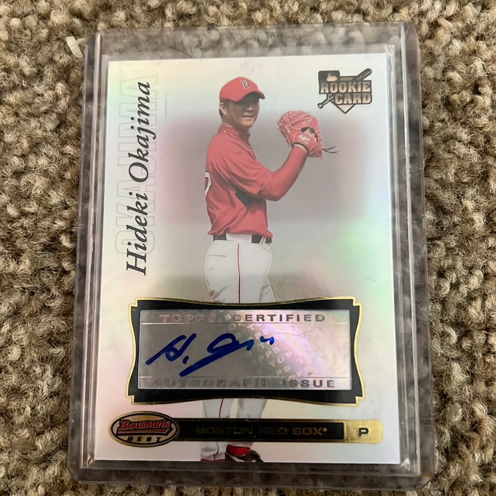 2007 Bowman’s Best Hideki Okajima Rookie Auto card NM
